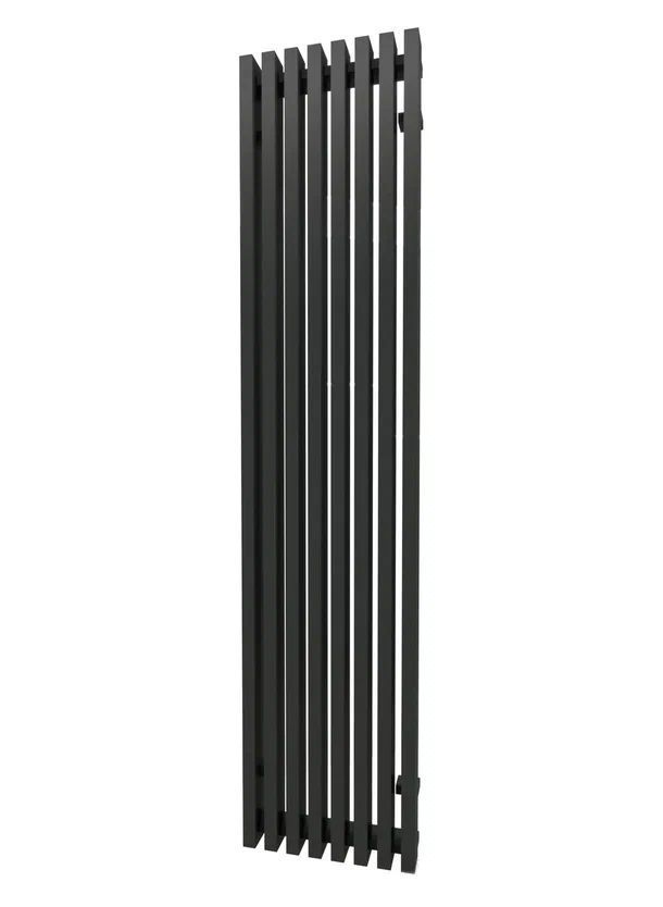 Радиатор стальной вертик. TONI ARTI Noche 12 секций, ниж. правое подключ. 593/1000, 1.65 кВт, черный фото2