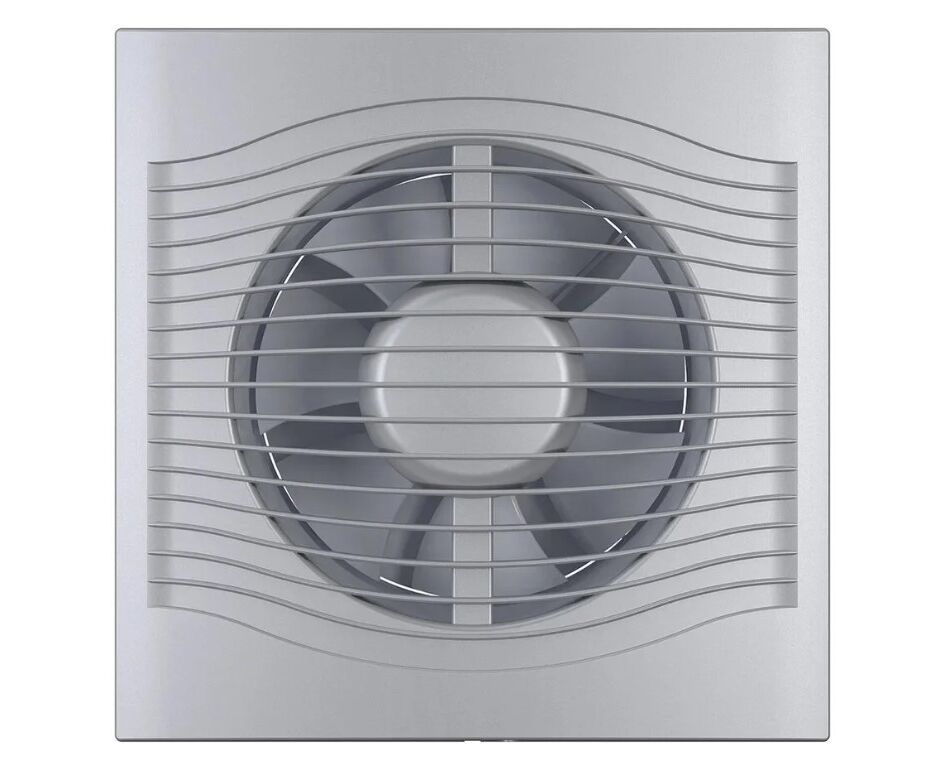 Вентилятор вытяжной DICITI Slim 4C Gray Metal обратный клапан фото2