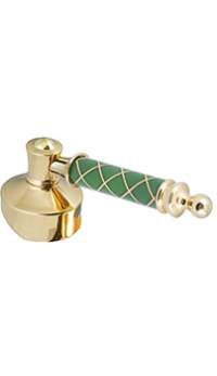 Ручка для смесителя BOHEME Murano золото-изумруд декор
